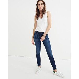 Madewell 8" Skinny Indigo Wash Denim Blue Jeans Women's Size 27